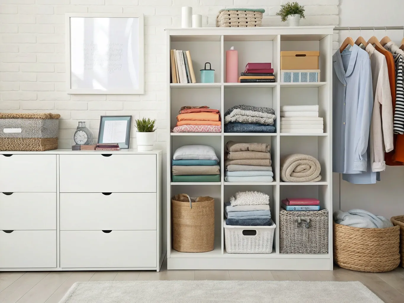 Professional decluttering by Nuvellira Decluttering process showing organized items by category